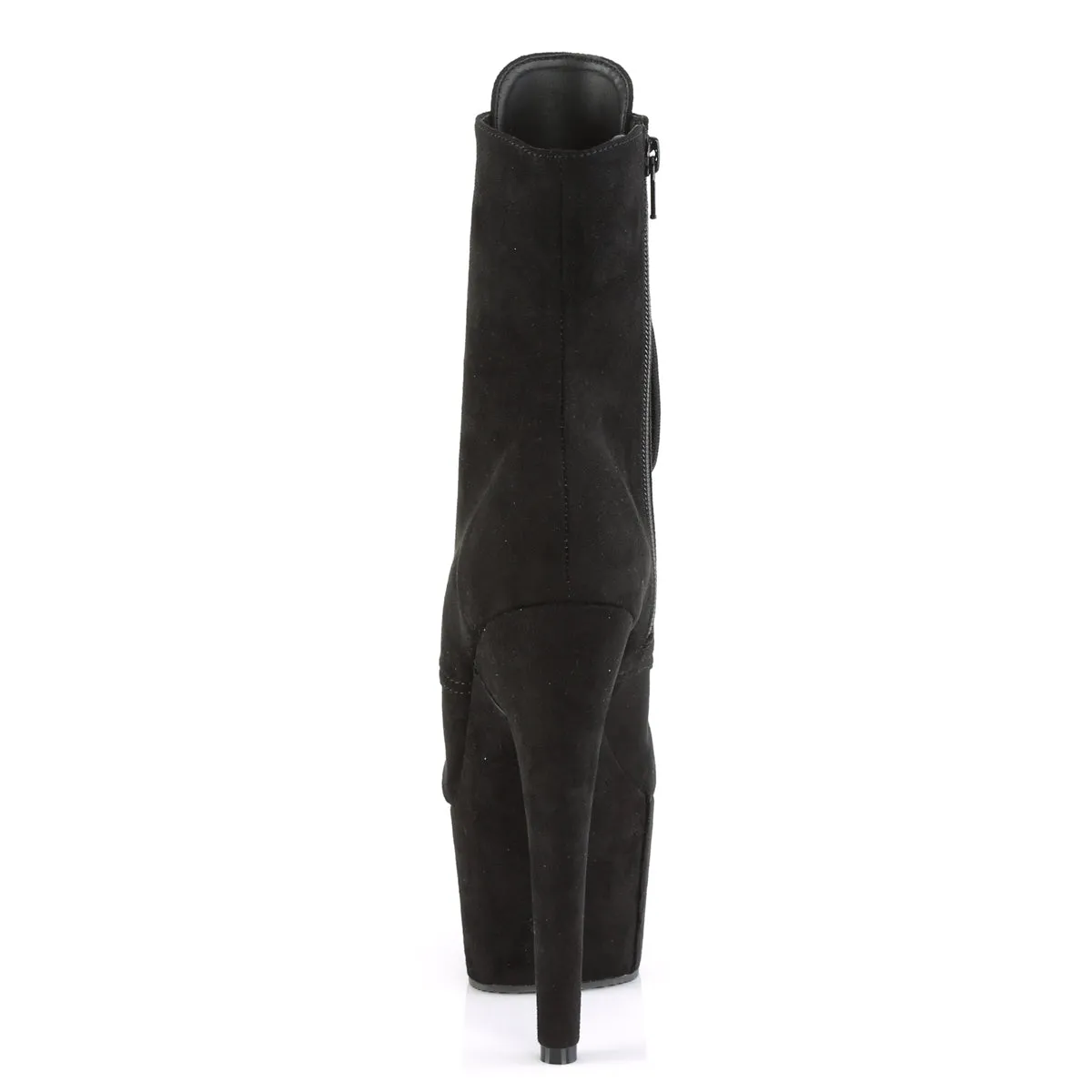 ADORE-1021FS Pleaser Black Faux Suede Sexy Platform Shoes (Pole Dancing Heels)
