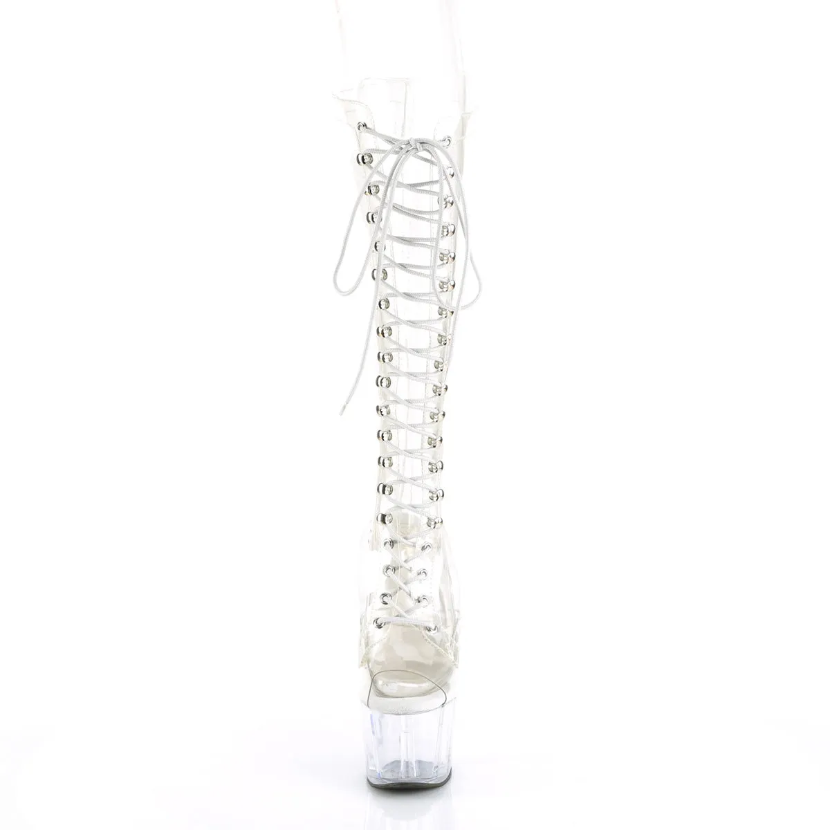 ADORE-2021C Pleaser Clear Sexy Platform Shoes (Pole Dancing Heels)
