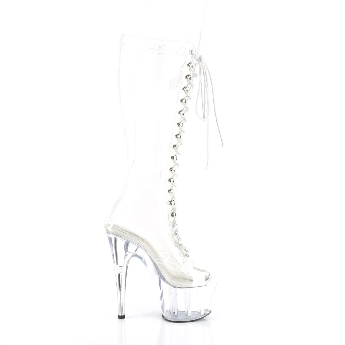 ADORE-2021C Pleaser Clear Sexy Platform Shoes (Pole Dancing Heels)