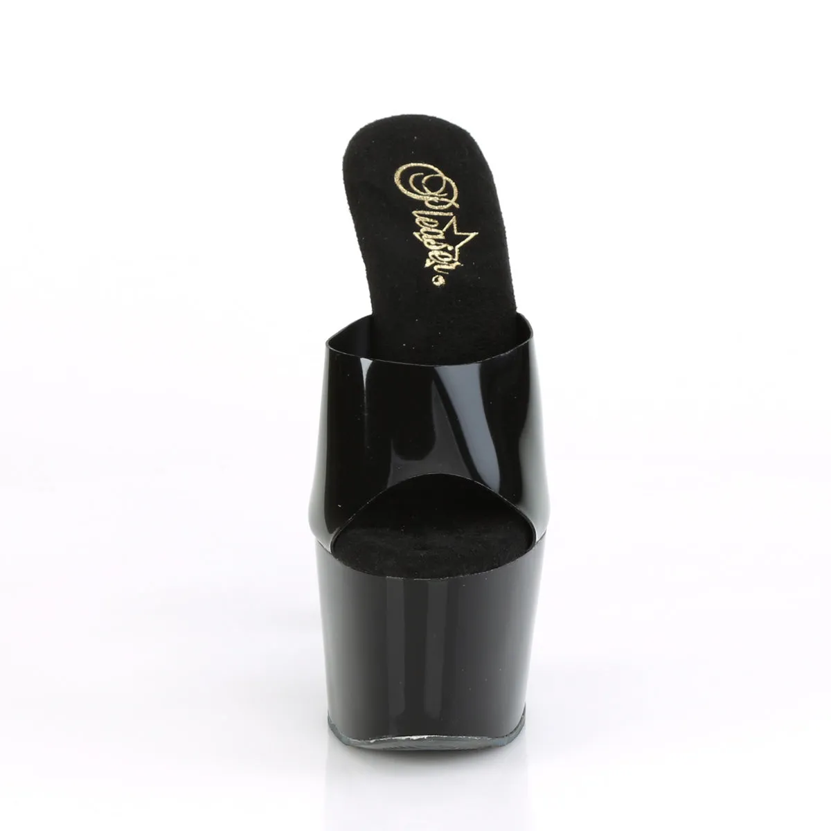 ADORE-701N Pleaser Black (Jelly-Like) TPU Sexy Platform Shoes (Pole Dancing Heels)