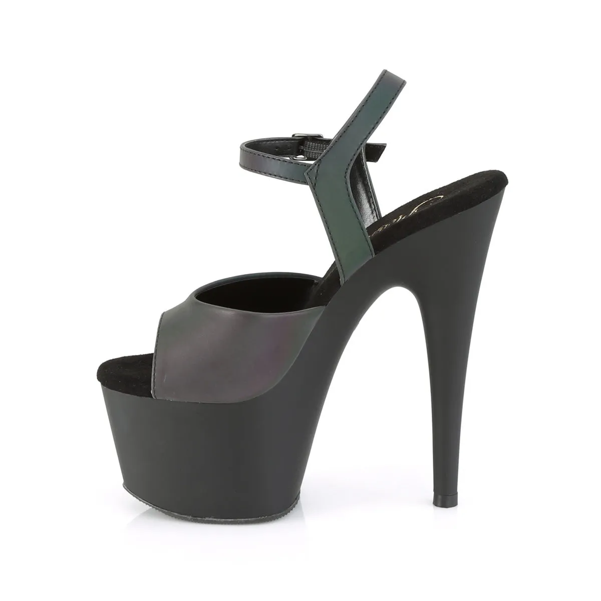 ADORE-709REFL Pleaser Green Multi Reflective Sexy Platform Shoes (Pole Dancing Heels)