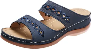 Arch Support Flip Flops for Women Orthopedic Recovery Sandals Comfortable Walking Shoes Summer Beach Casual Lightweight Yoga Mat Cushion Thong Sandals