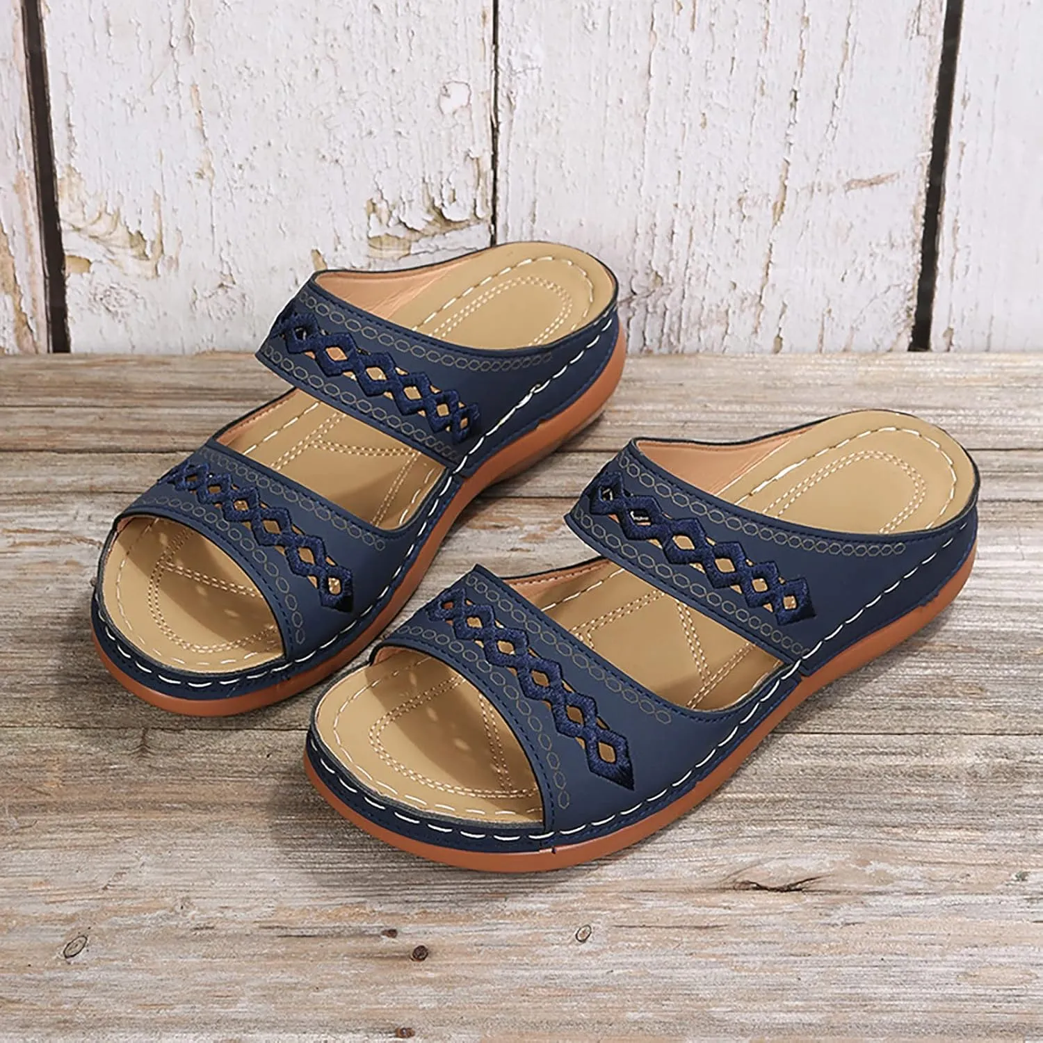 Arch Support Flip Flops for Women Orthopedic Recovery Sandals Comfortable Walking Shoes Summer Beach Casual Lightweight Yoga Mat Cushion Thong Sandals