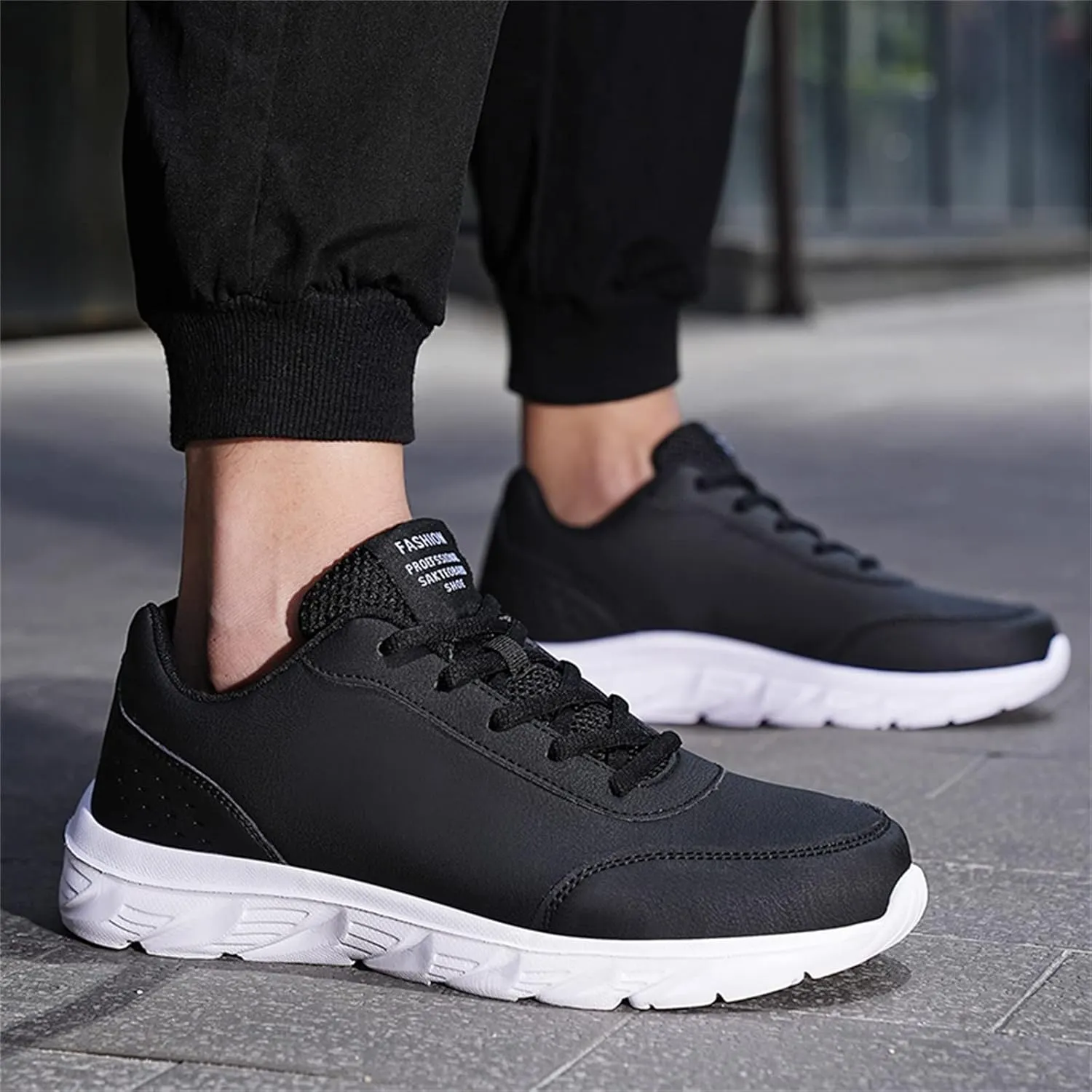 Arch Support Sports Shoes for Men Casual Sneaker Mesh Breathable Walking Shoe Breathable Lace Up Shoes for Men