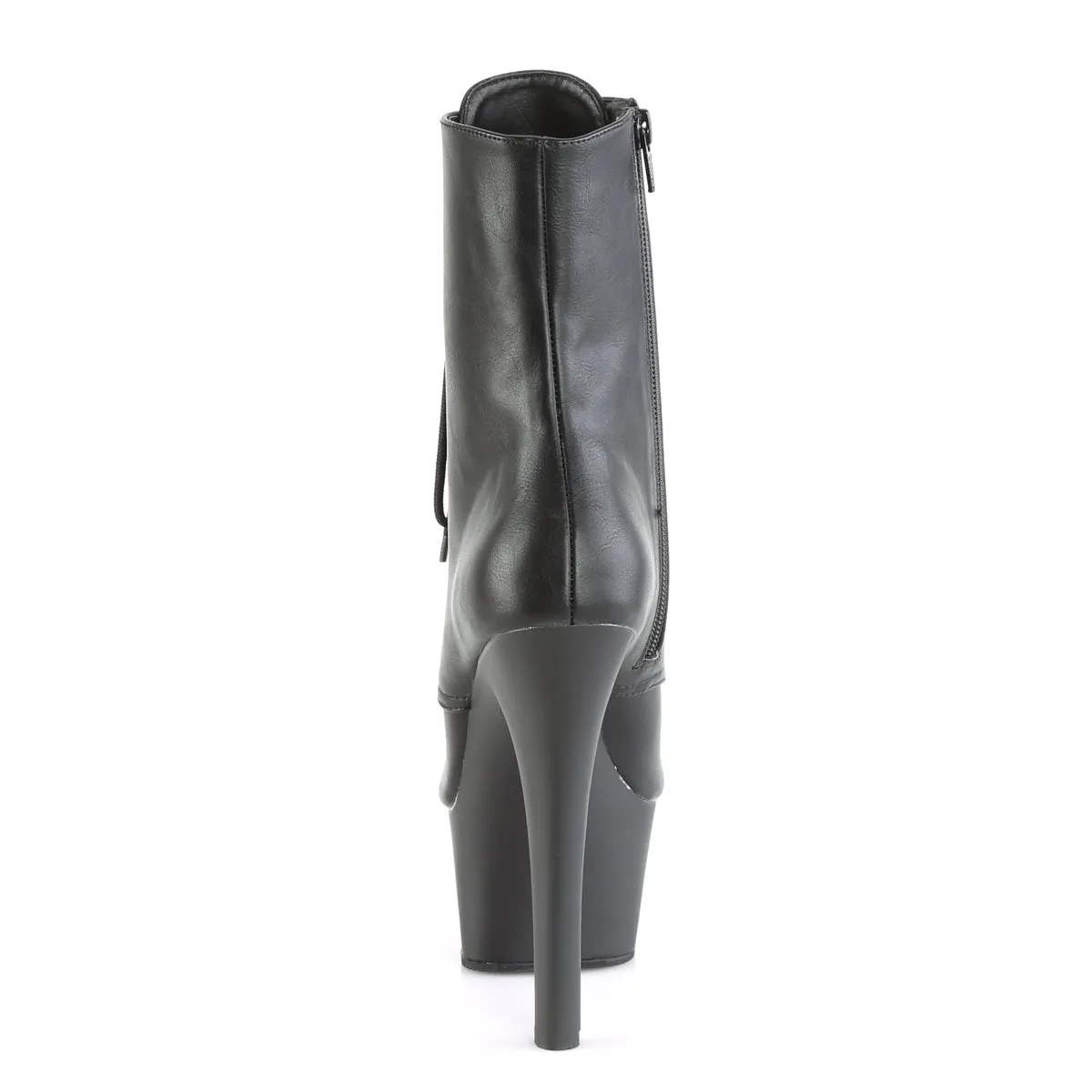 ASPIRE-1021 Pleaser Black Faux Leather Sexy Platform Shoes (Pole Dancing Heels)