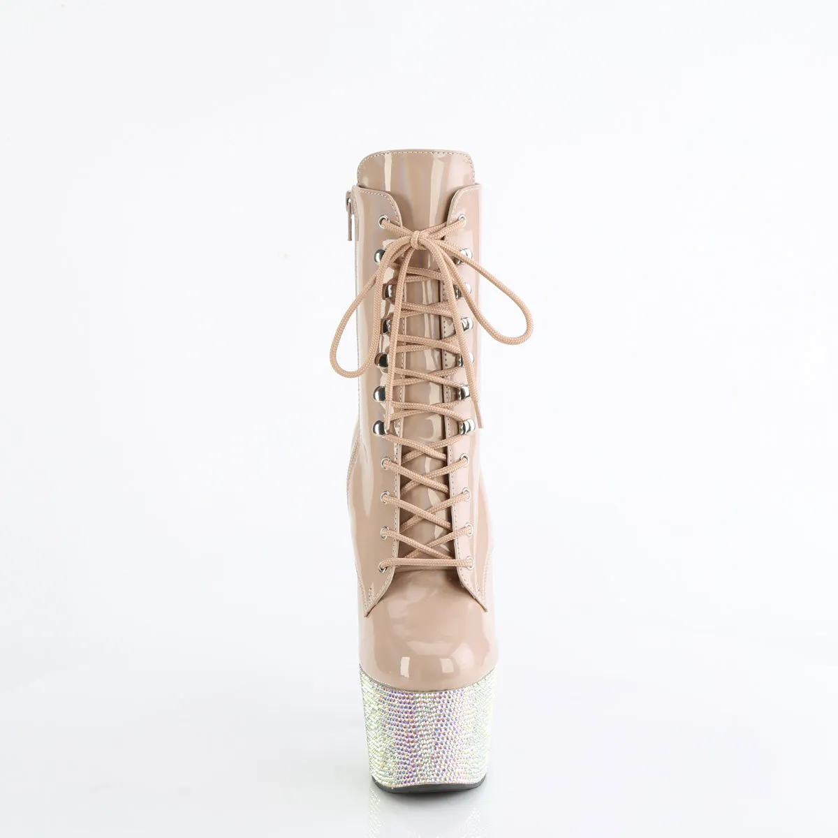 BEJEWELED-1020-7 Pleaser Nude Holo Sexy Platform Shoes (Pole Dancing Heels)
