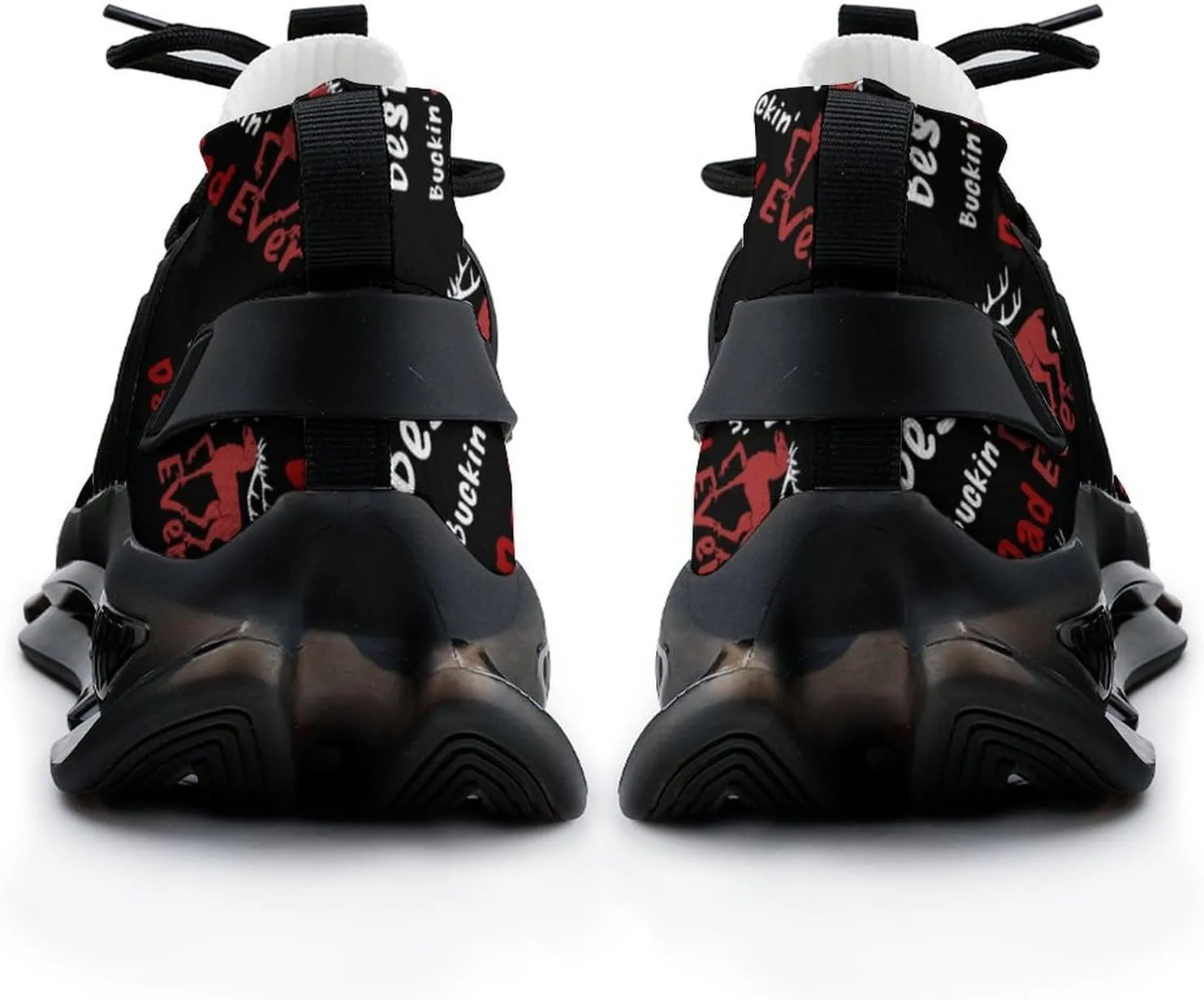 Best Buckin Dad Ever Walking Shoes for Men Lightweight Tennis Fashion Elastic Sports Shoes Cushion Basketball Shoes