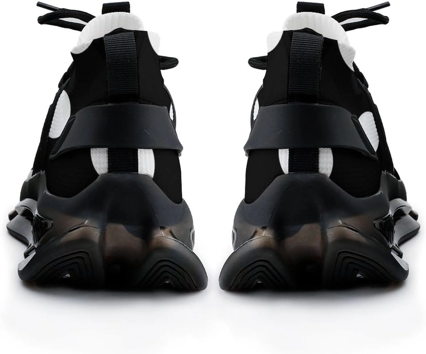 Big Polka Dot Pattern Walking Shoes for Men Lightweight Tennis Fashion Elastic Sports Shoes Cushion Basketball Shoes
