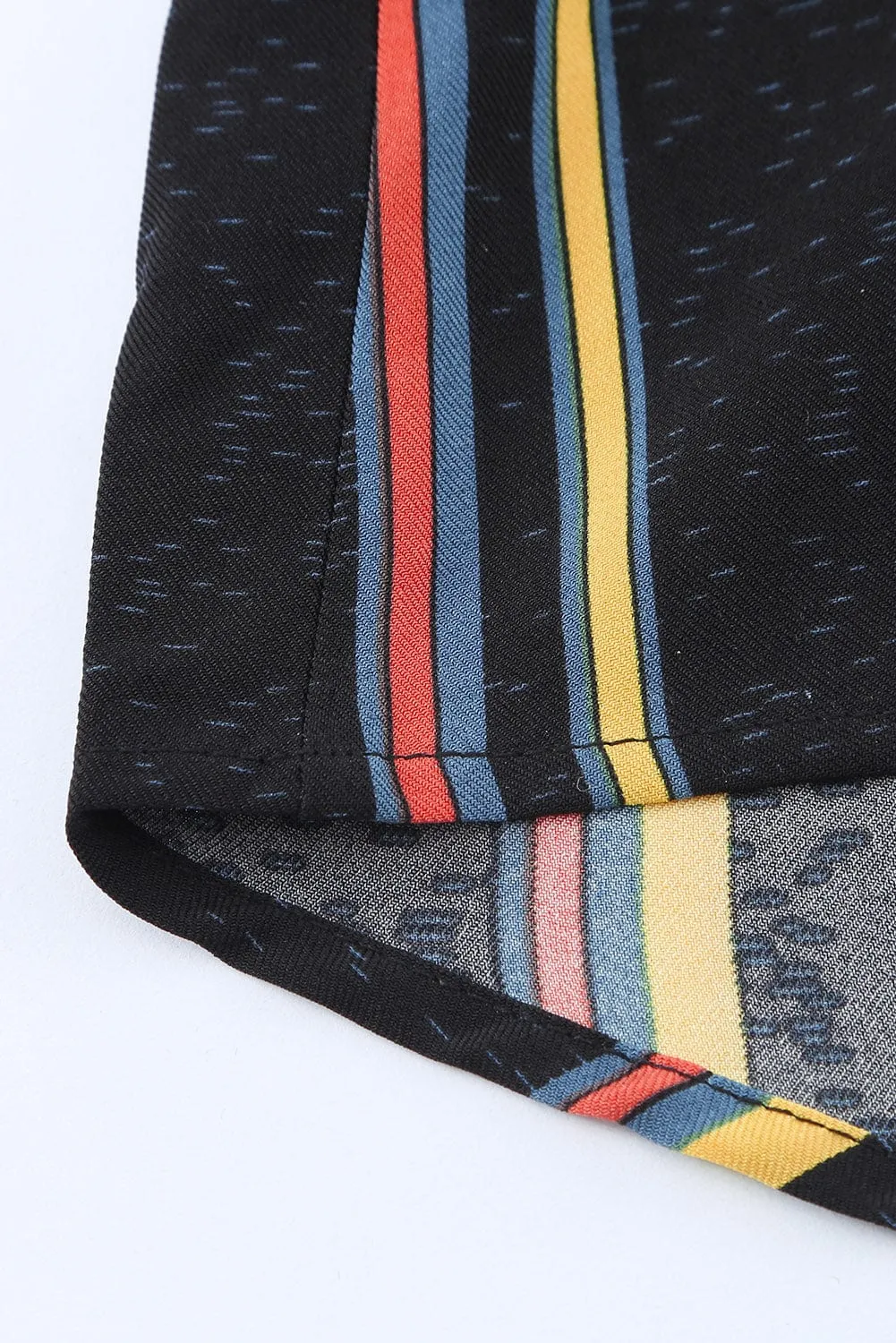Black & Colorful Stripe Shirt