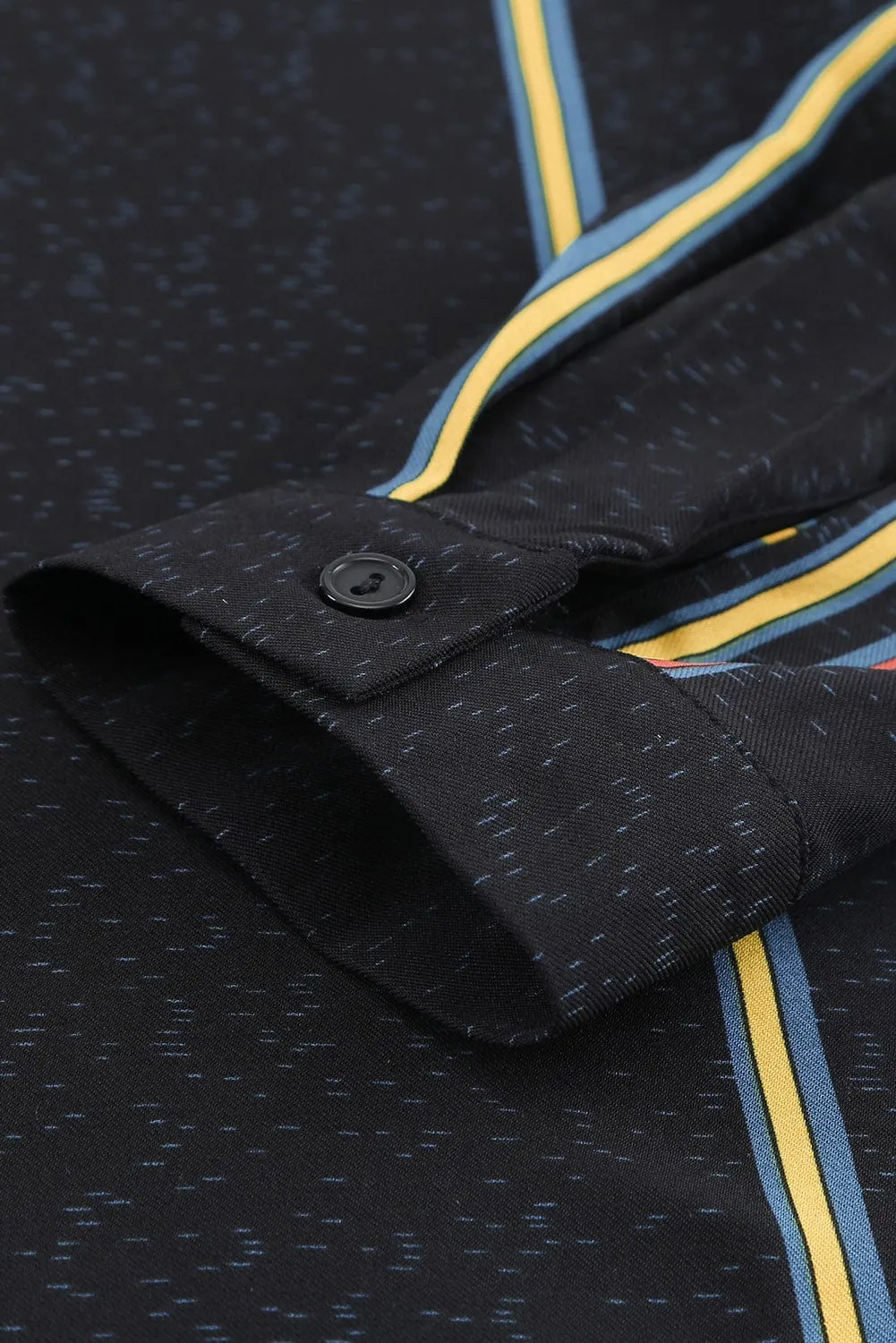 Black & Colorful Stripe Shirt