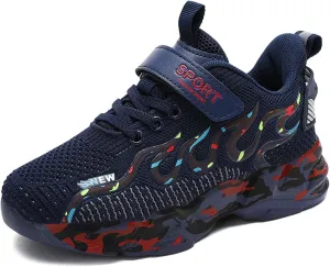 Boys Basketball Shoes Children's Fashion Sneakers Girls Basketball Shoes Indoor and Outdoor Training Running Shoes Breathable Tennis Shoes Students Outdoor Sports Badminton Shoes