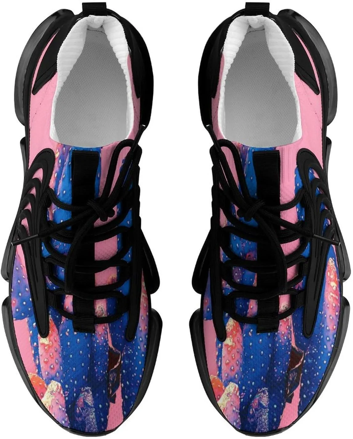Cactus Walking Shoes for Men Lightweight Tennis Fashion Elastic Sports Shoes Cushion Basketball Shoes