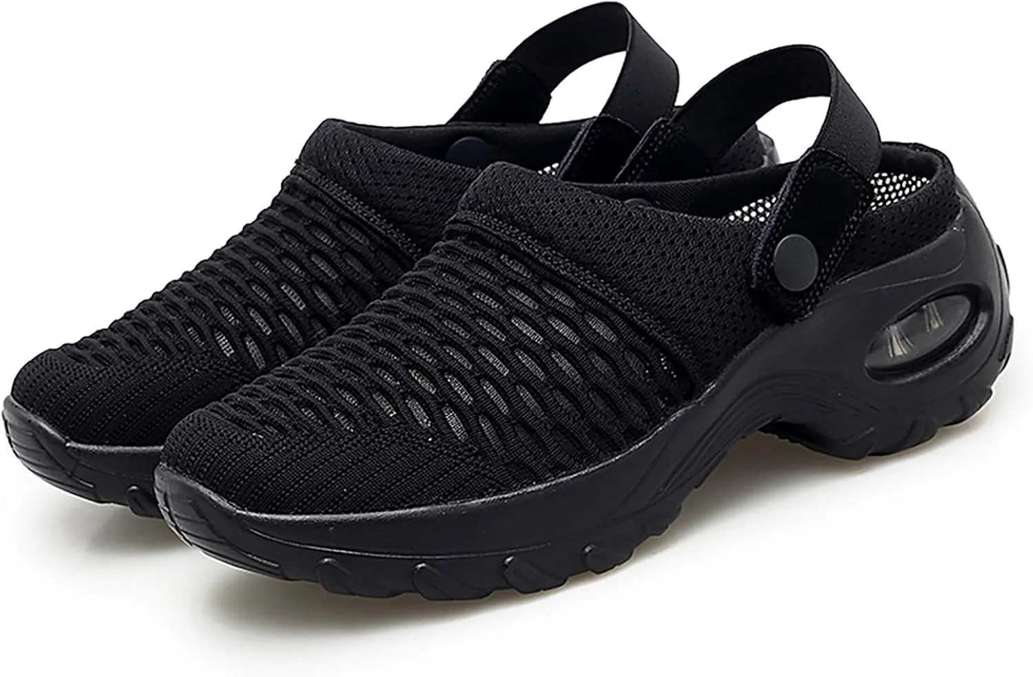 Cathalem Orthopedic Clogs for Women Air Cushion Orthopedic Slip on Shoes Air Cushion Slip-on Diabetic Walking Shoes for Women