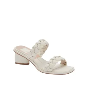 Dolce Vita Ronin 2 Strap Woven Low Heel  Ivory