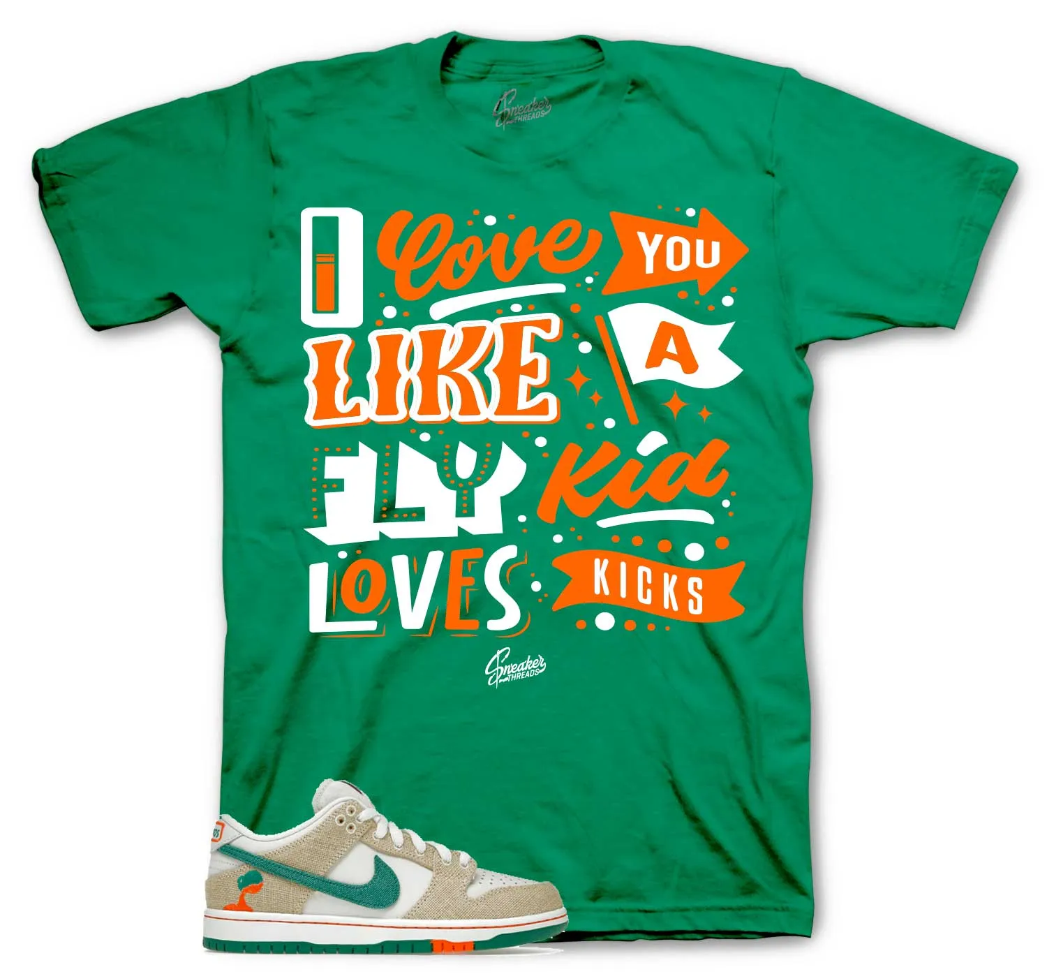 Dunk SB Phantom Malachite Love Kicks Shirt