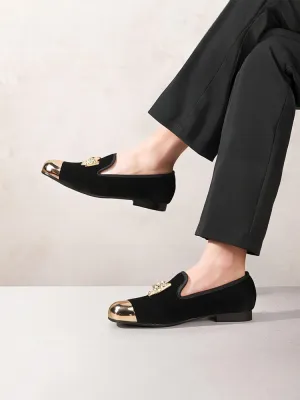European and American style big-name PP same style tiger head metal buckle men's velvet loafers one-leg fashion single shoes for men