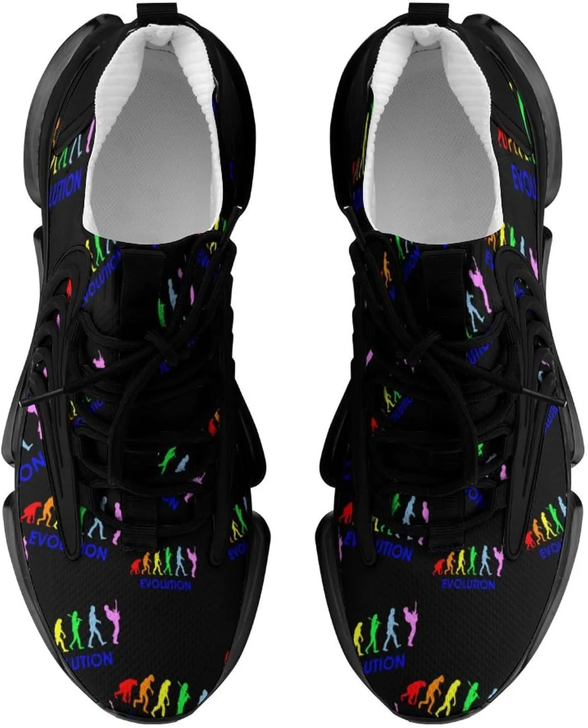 Evolution Guitarist Band Bass Walking Shoes for Men Lightweight Tennis Fashion Elastic Sports Shoes Cushion Basketball Shoes
