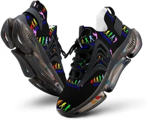 Evolution Guitarist Band Bass Walking Shoes for Men Lightweight Tennis Fashion Elastic Sports Shoes Cushion Basketball Shoes