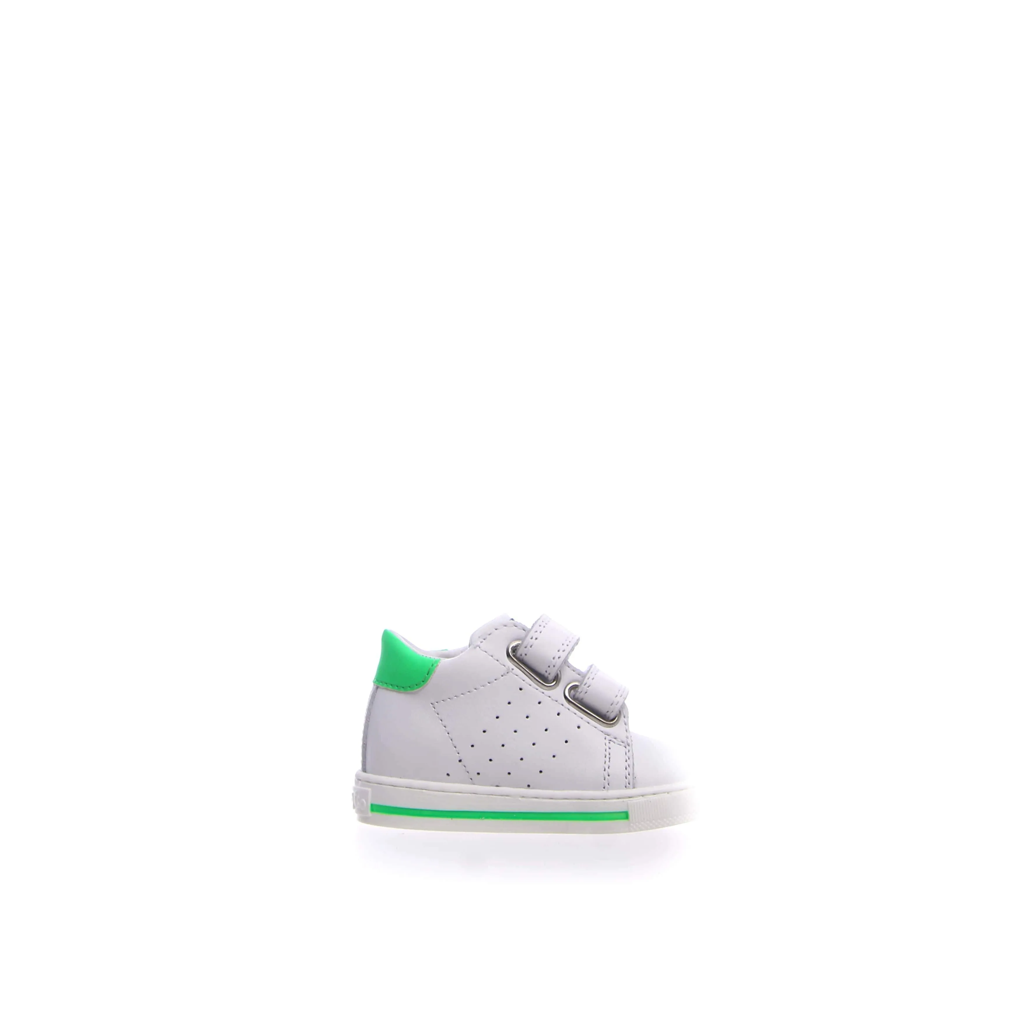Falcotto Boy's White & Green Star Sneakers