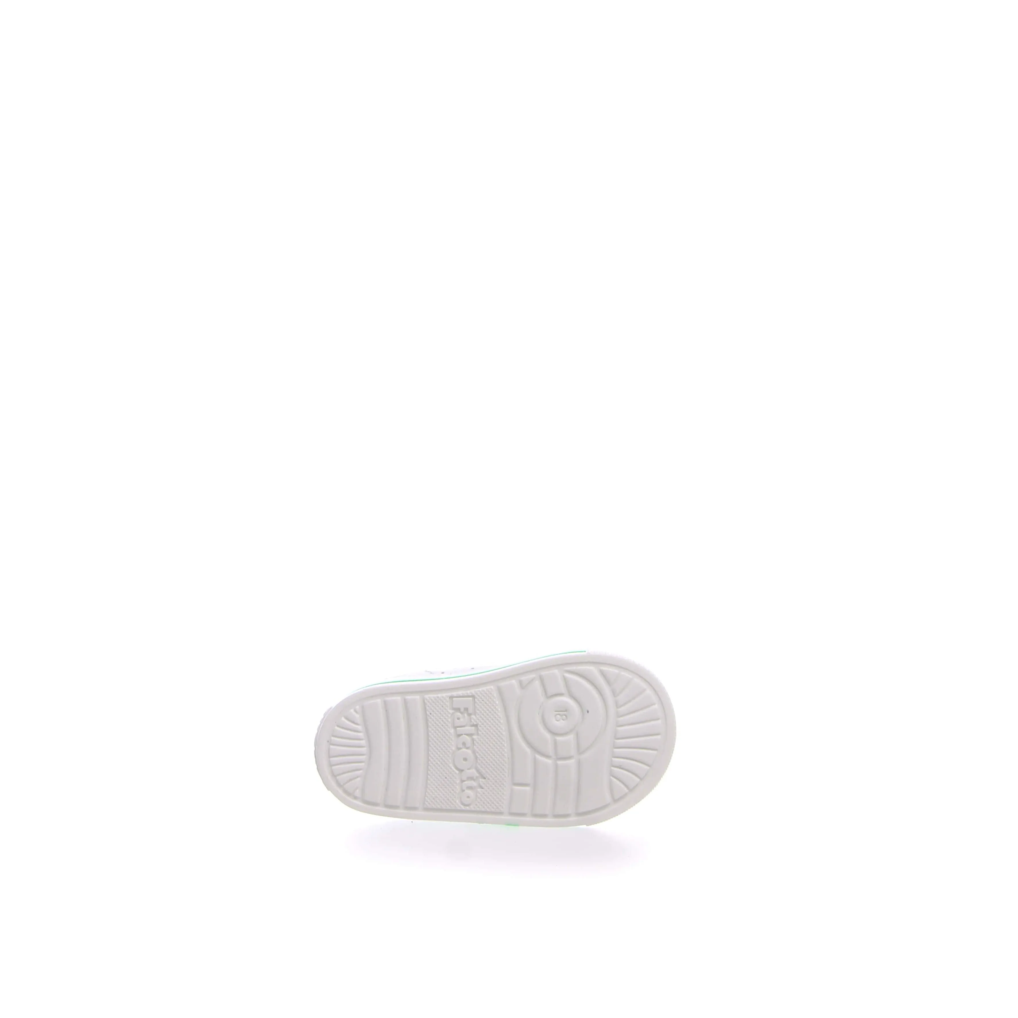 Falcotto Boy's White & Green Star Sneakers