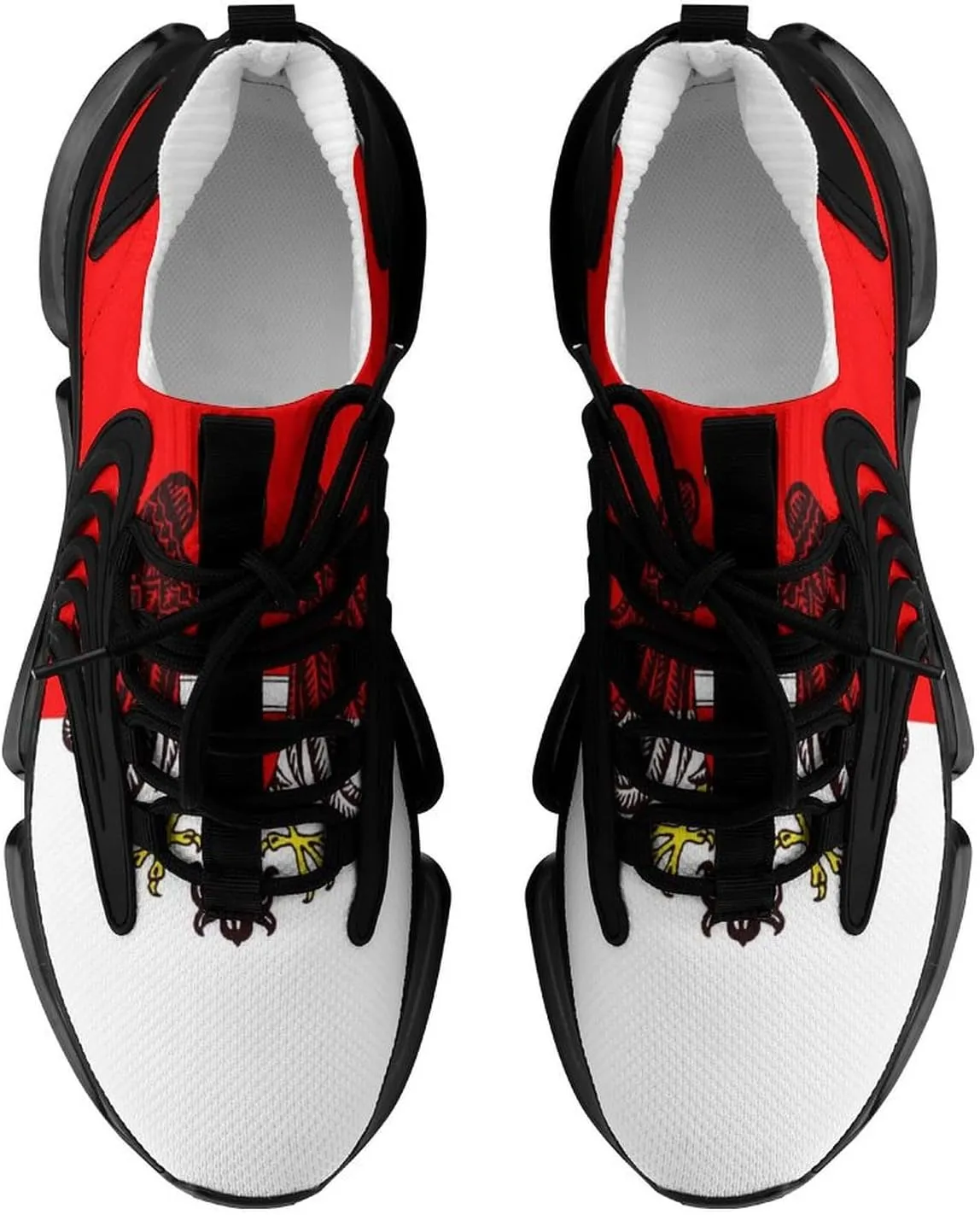 Flag of Vienna Walking Shoes for Men Lightweight Tennis Fashion Elastic Sports Shoes Cushion Basketball Shoes