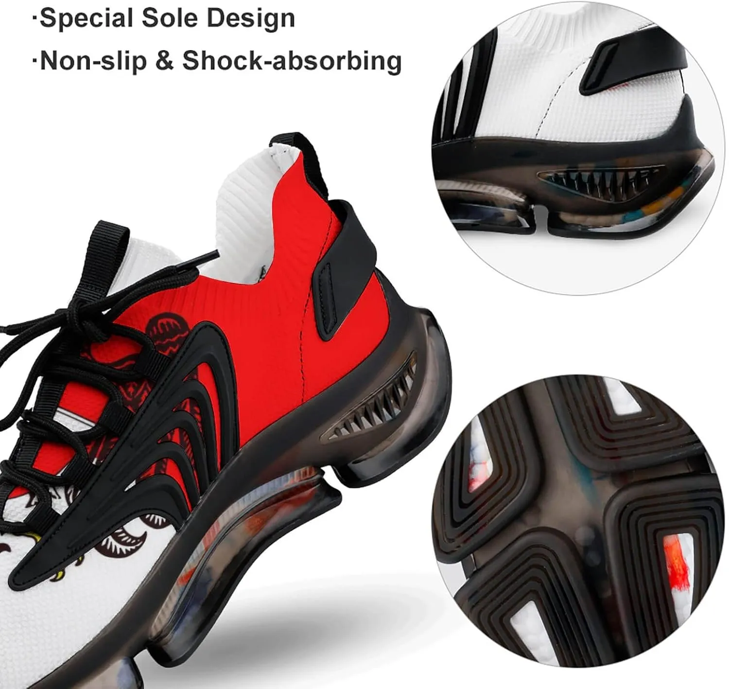 Flag of Vienna Walking Shoes for Men Lightweight Tennis Fashion Elastic Sports Shoes Cushion Basketball Shoes