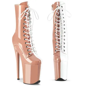 FLAMINGO-1040TT Pleaser Blush/White Sexy Platform Shoes (Pole Dancing Heels)