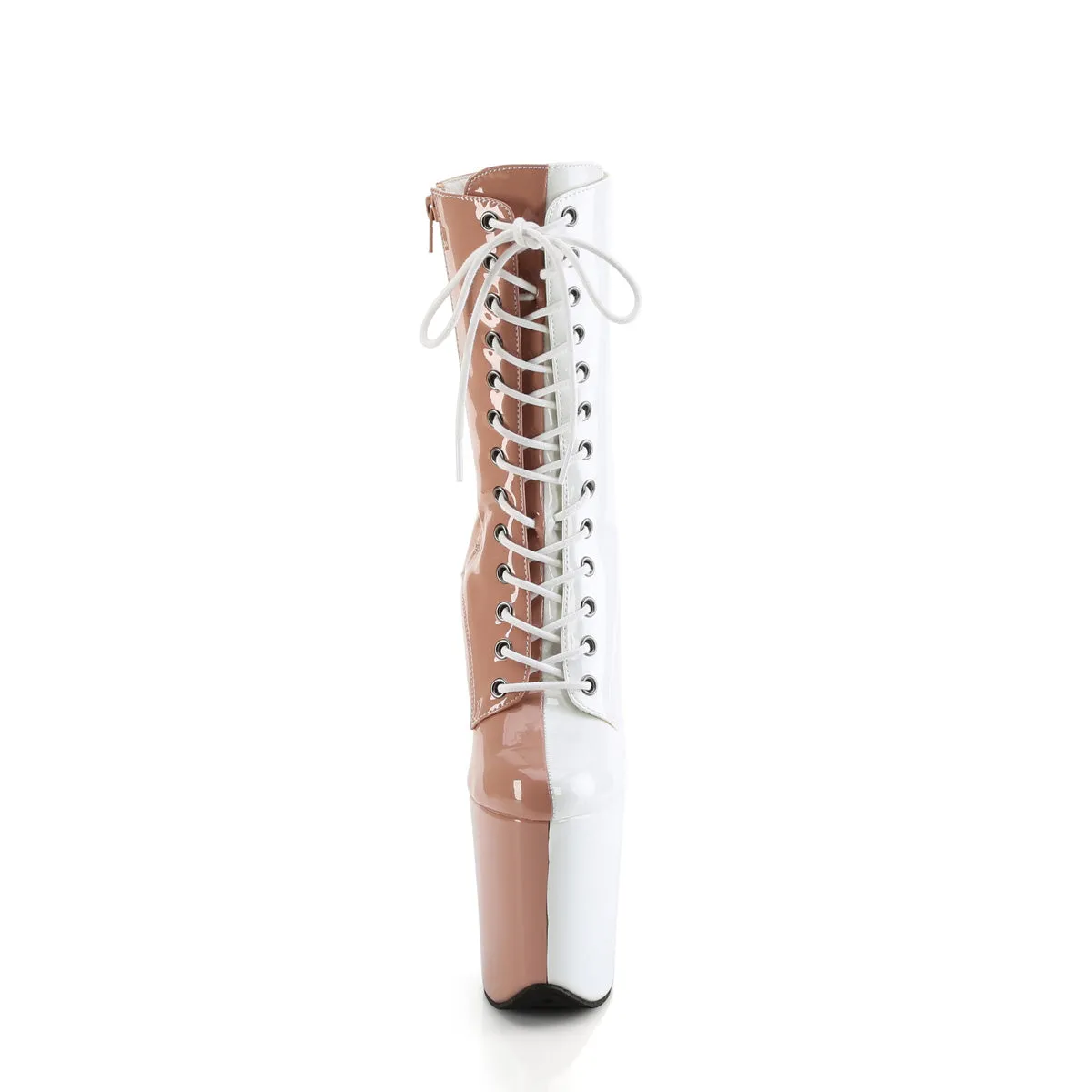 FLAMINGO-1040TT Pleaser Blush/White Sexy Platform Shoes (Pole Dancing Heels)