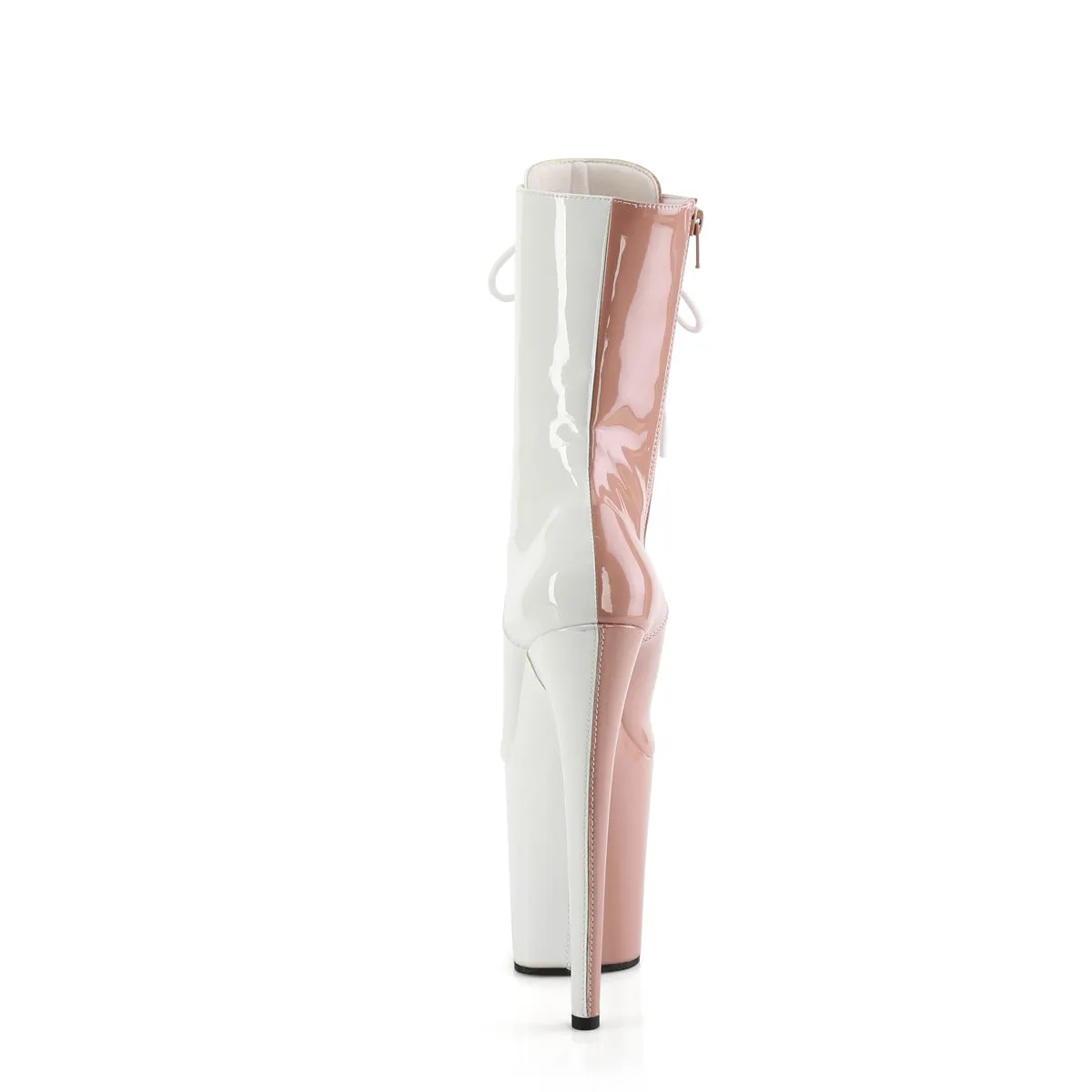 FLAMINGO-1040TT Pleaser Blush/White Sexy Platform Shoes (Pole Dancing Heels)
