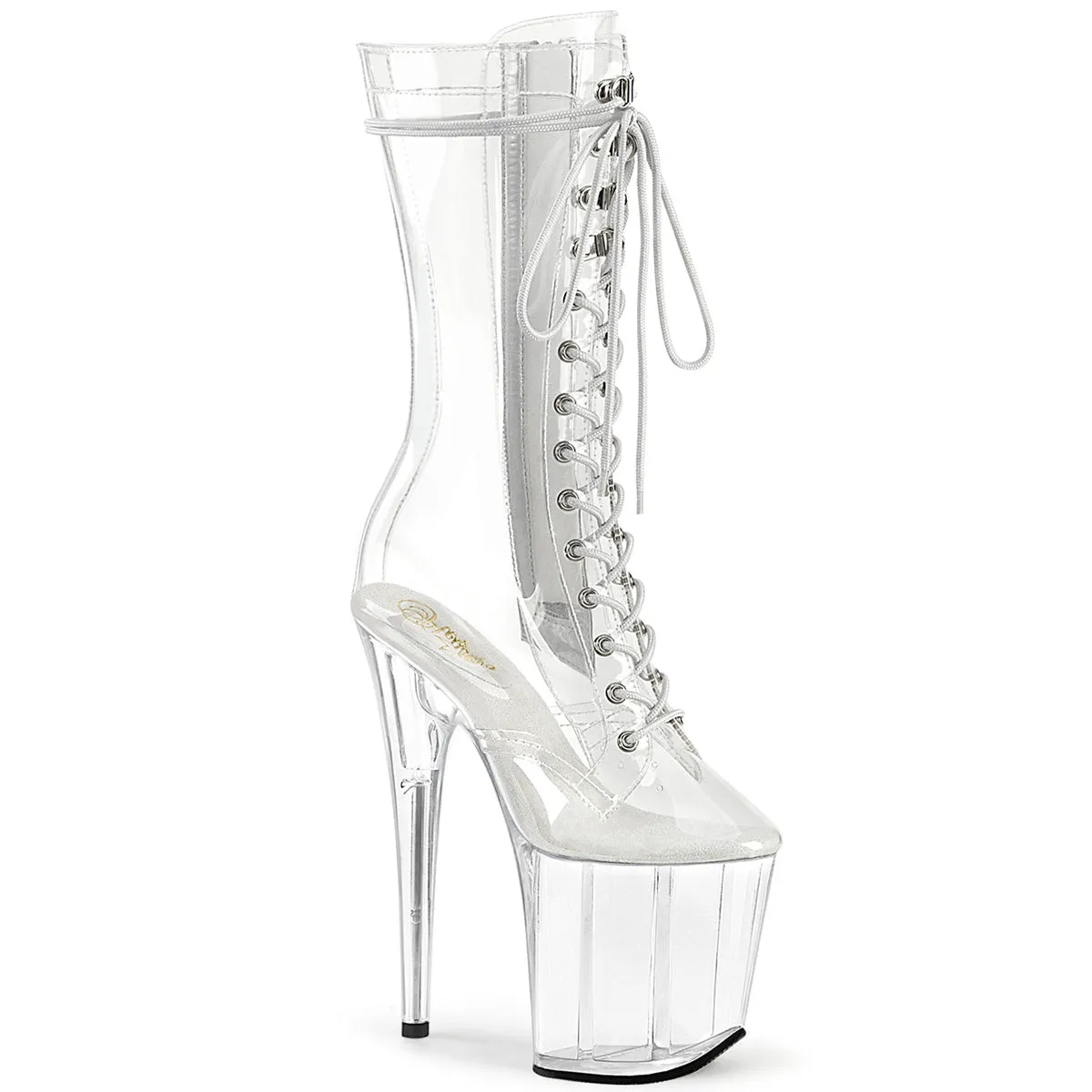 FLAMINGO-1050C Pleaser Clear Sexy Platform Shoes (Pole Dancing Heels)
