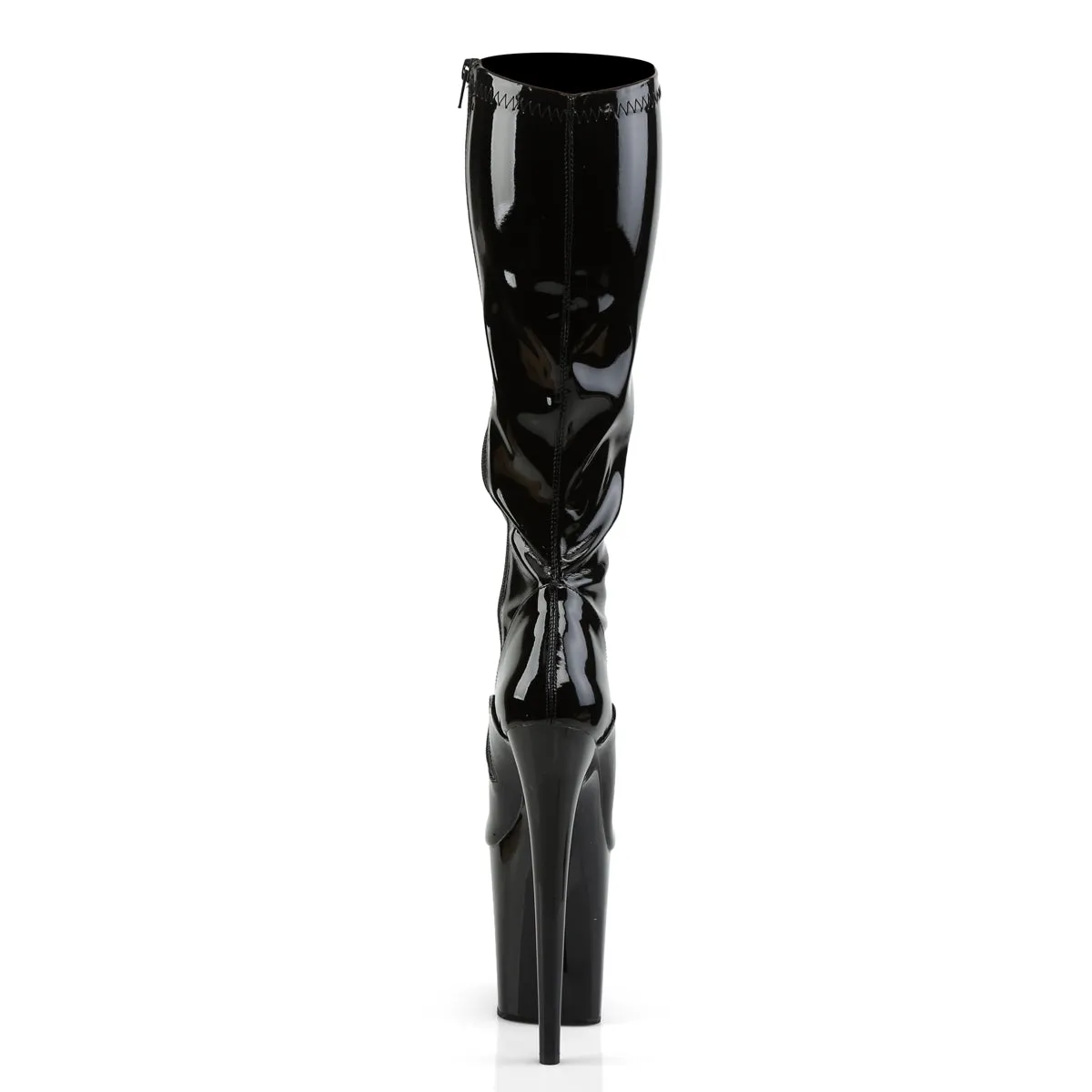 FLAMINGO-2000 Pleaser Black Patent Sexy Platform Shoes (Pole Dancing Heels)