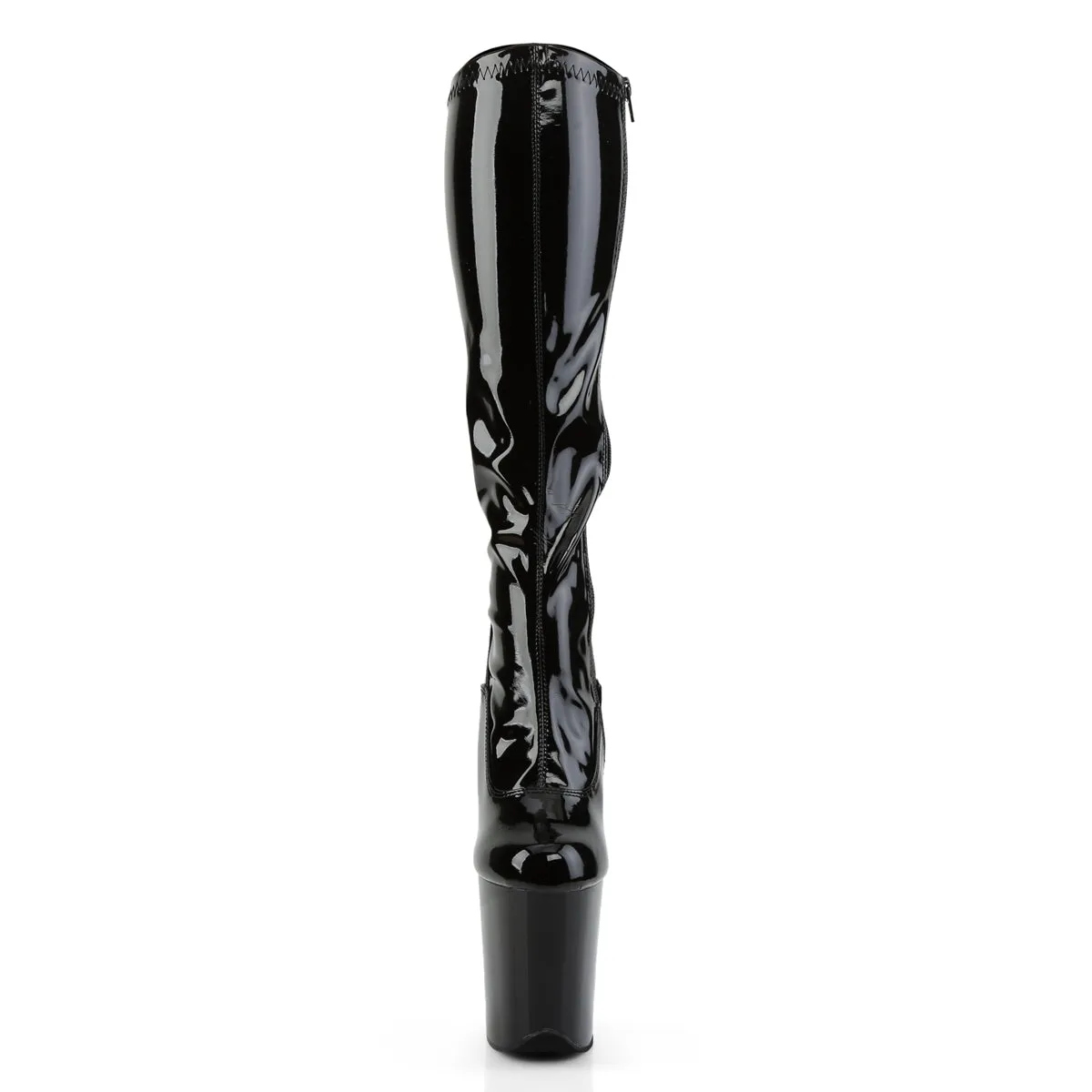 FLAMINGO-2000 Pleaser Black Patent Sexy Platform Shoes (Pole Dancing Heels)