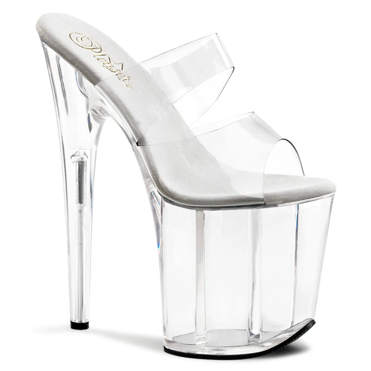 FLAMINGO-802 Pleaser Clear Sexy Platform Shoes (Pole Dancing Heels)