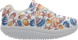 FOR U DESIGNS Fashion Women's Swing Strength Fitness Walking Sneaker Platform Shoes