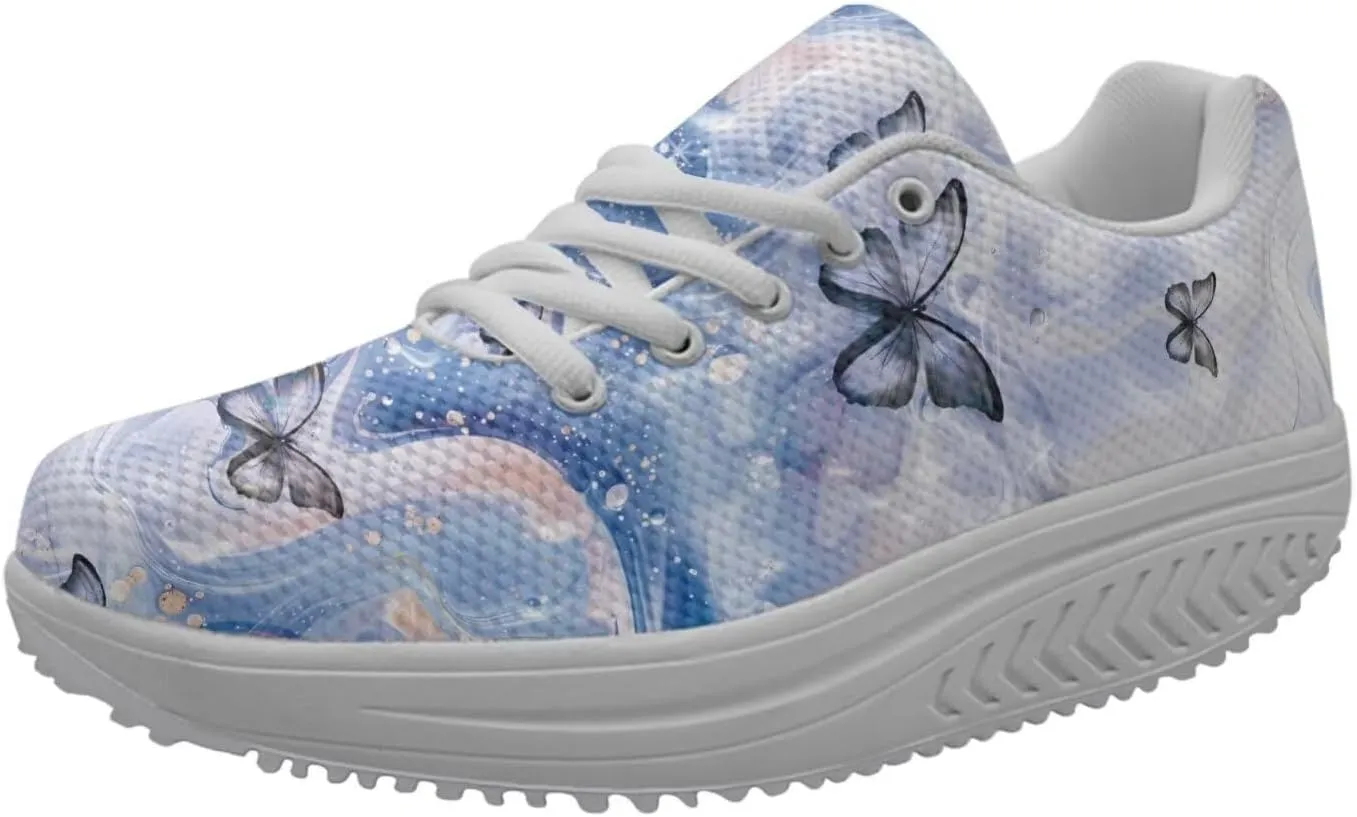 FOR U DESIGNS Fashion Women's Swing Strength Fitness Walking Sneaker Platform Shoes