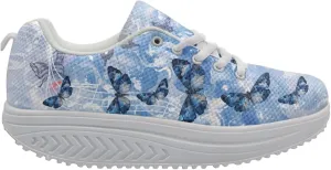 FOR U DESIGNS Fashion Women's Swing Strength Fitness Walking Sneaker Platform Shoes