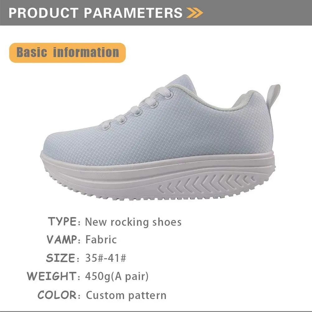 FOR U DESIGNS Fitness Platform Shoes Women Walking Sneaker Casual Wedges Shoes Outdoor for Teenager