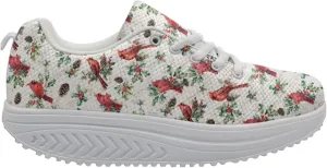 FOR U DESIGNS Fitness Platform Shoes Women Walking Sneaker Casual Wedges Shoes Outdoor for Teenager