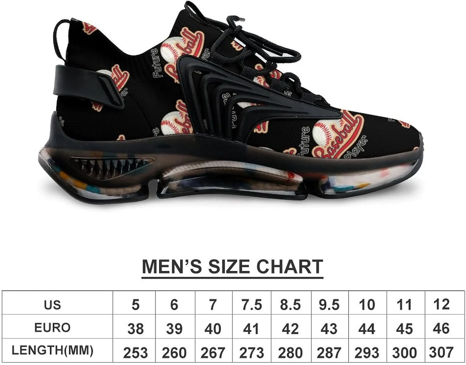 Future Baseball Player Walking Shoes for Men Lightweight Tennis Fashion Elastic Sports Shoes Cushion Basketball Shoes