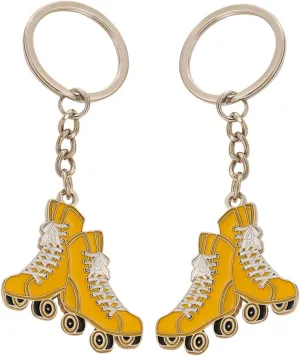 Garneck Roller Skate Keychains Black Skate Key Buckles Novelty Hanging Keychains for Boys Girls