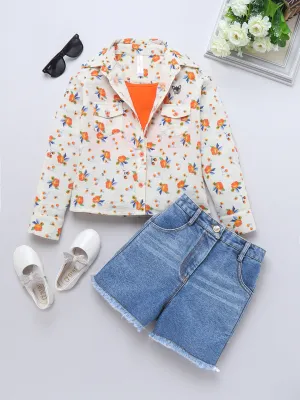 Girls Cotton Shirt with Shorts