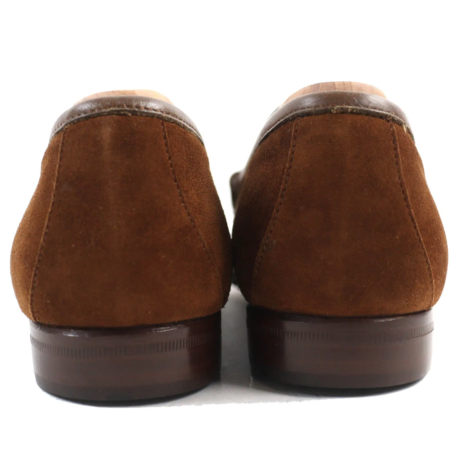 GUCCI loafers Suede leather Brown 35.5