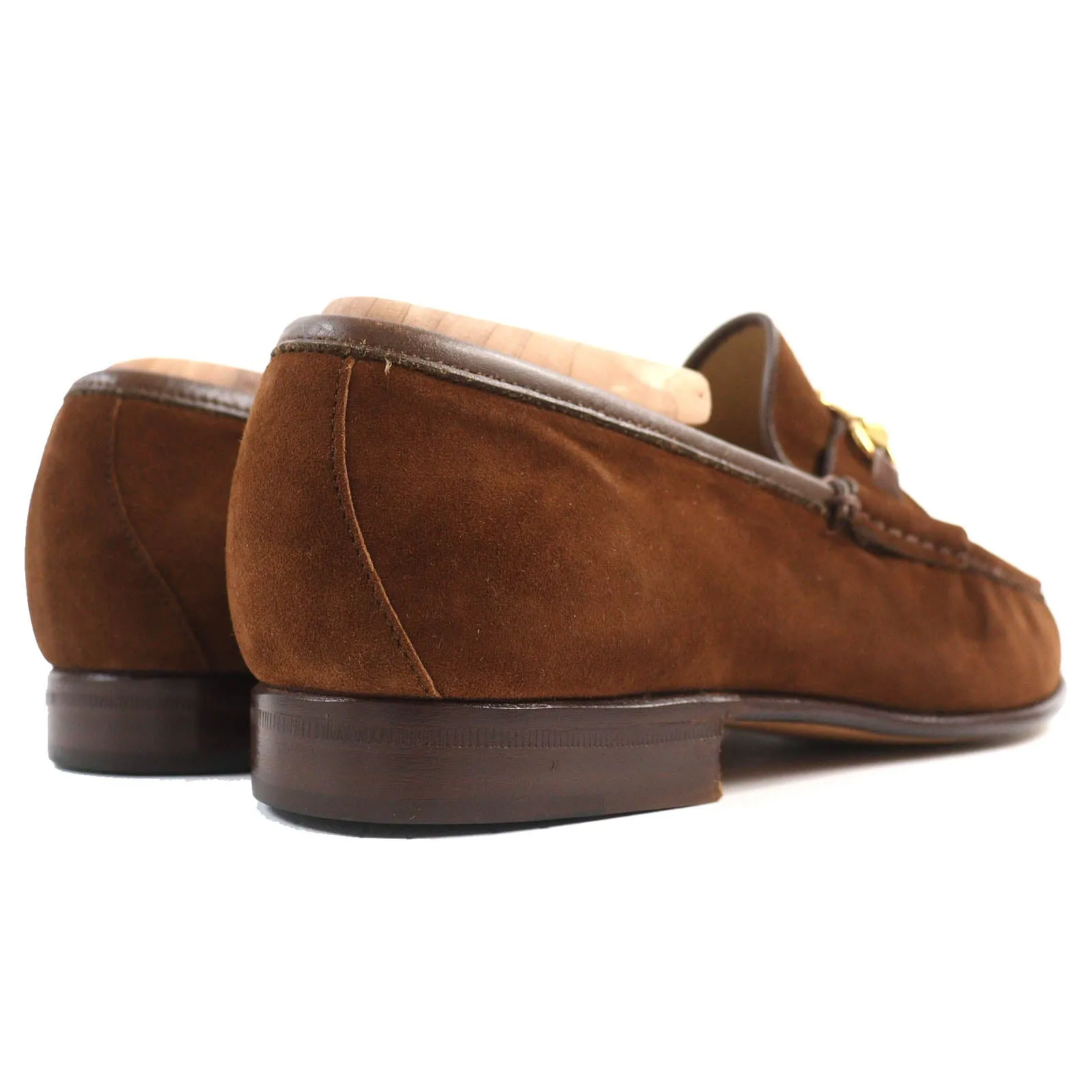 GUCCI loafers Suede leather Brown 35.5