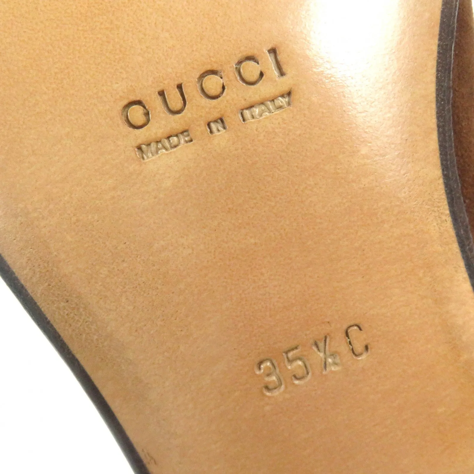 GUCCI loafers Suede leather Brown 35.5