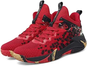 High-Top Basketball Shoes Non Slip Outdoor Cushioning Training Sport Shoes Light and Breathable Boys Basketball Shoes
