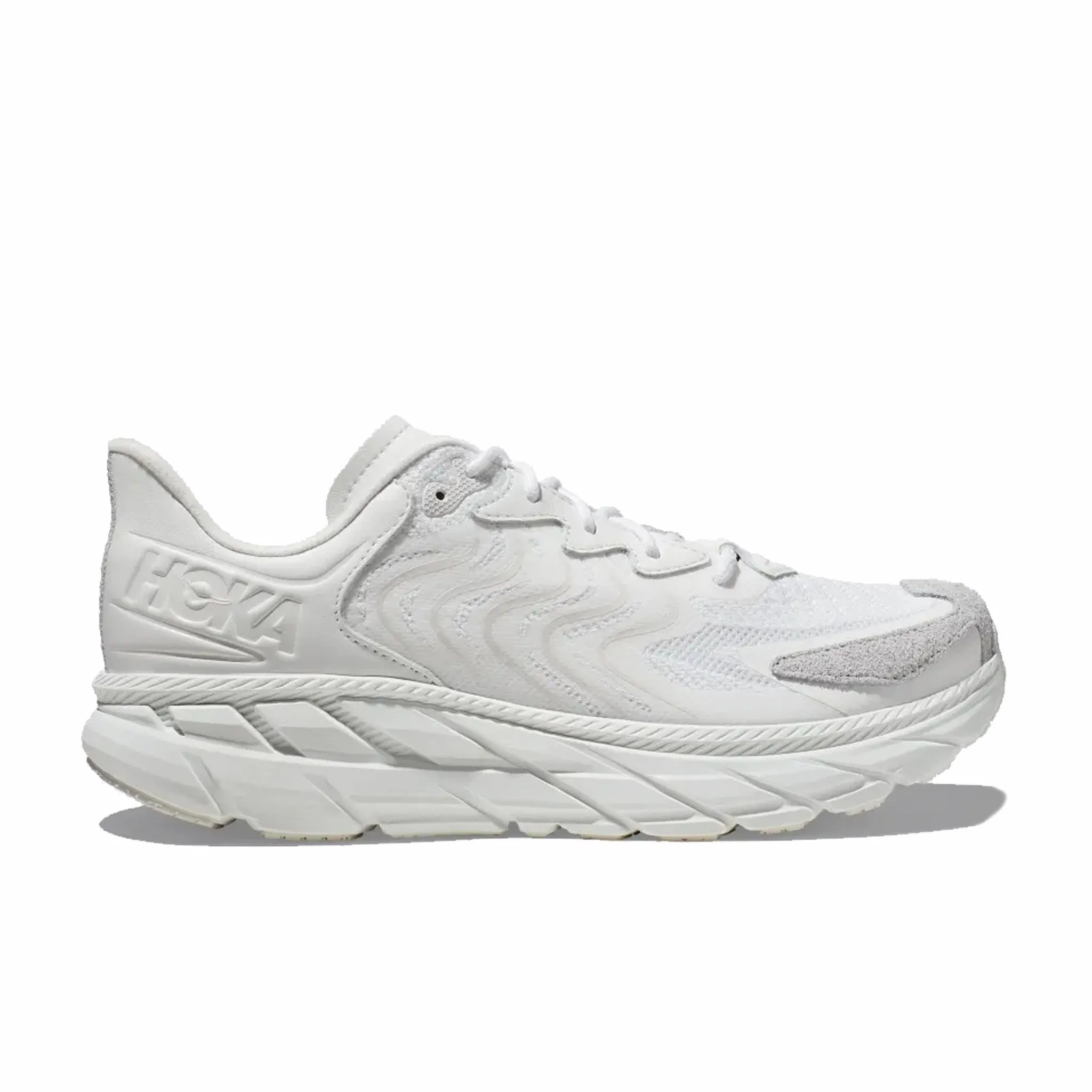 Hoka Women's U Clifton LS (White/Nimbus Cloud)