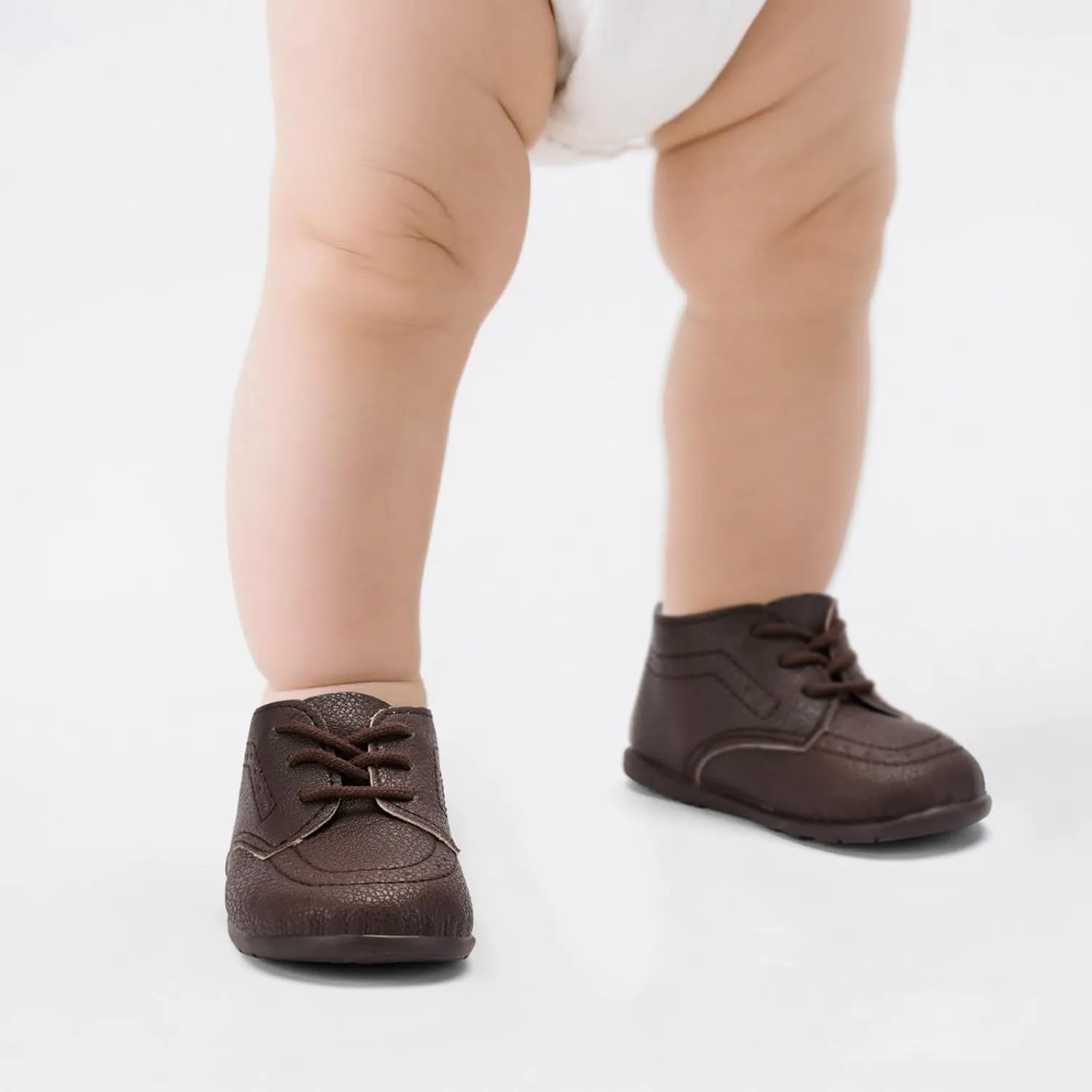 Infant Boys Girls Classic PU Leather Wedding Loafers Brogue Toddler Oxford Dress Shoes First Steps Walking Flat Lazy Non-Slip Shoes
