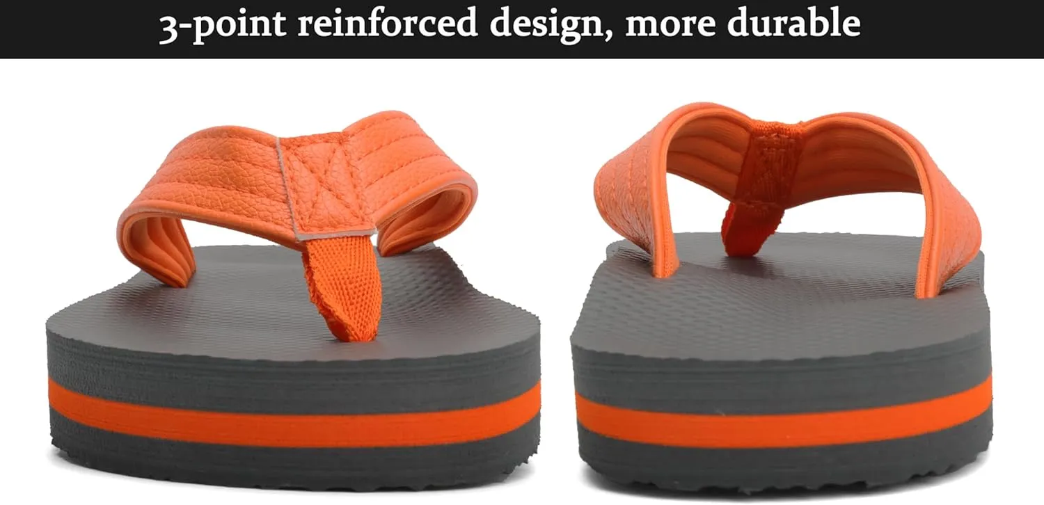INMINPIN Kids Boys Girls Flip Flops Comfort Quick-Dry Beach Pool Aqua Thong Sandals(Little Kid/Big Kid)