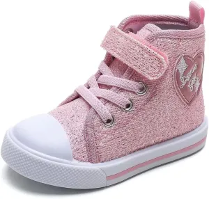 JOEupin Toddler Shoes for Girl & Boy, Toddler Sneakers Little Kid Shoes Casual Stylish Comfortable Slip-On Canvas Sneaker Toddler Shoes