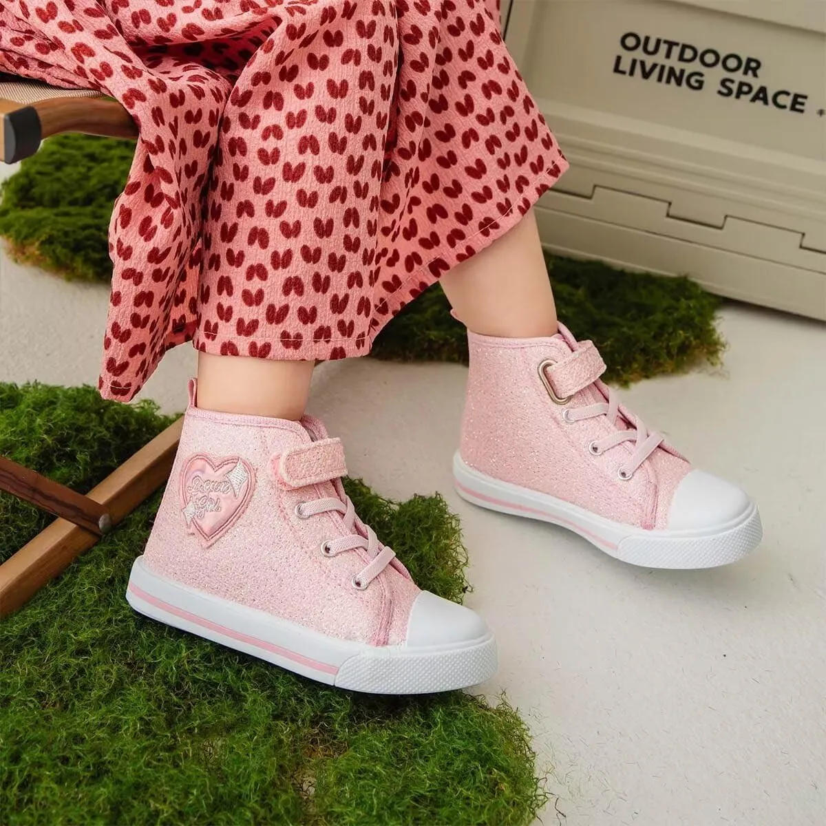 JOEupin Toddler Shoes for Girl & Boy, Toddler Sneakers Little Kid Shoes Casual Stylish Comfortable Slip-On Canvas Sneaker Toddler Shoes
